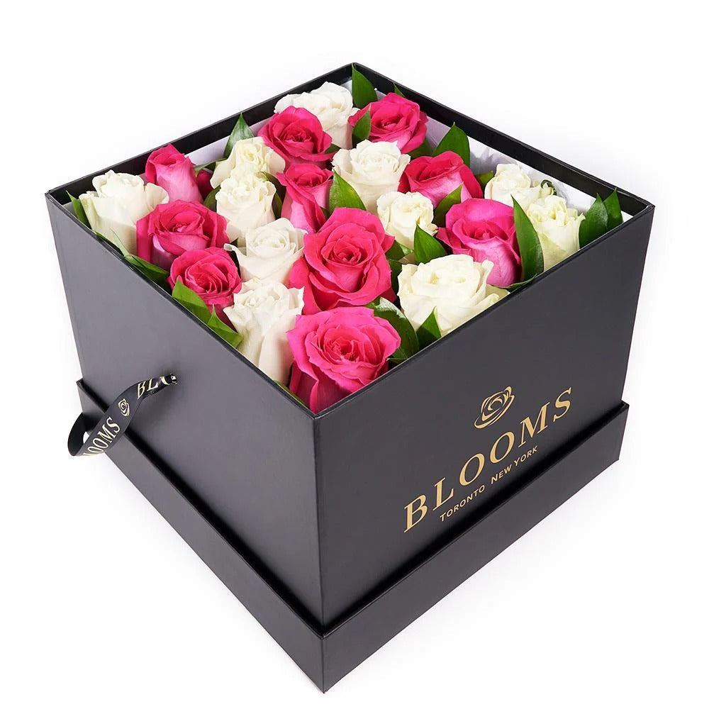 How to Make a Pink & White Rose Flower Box