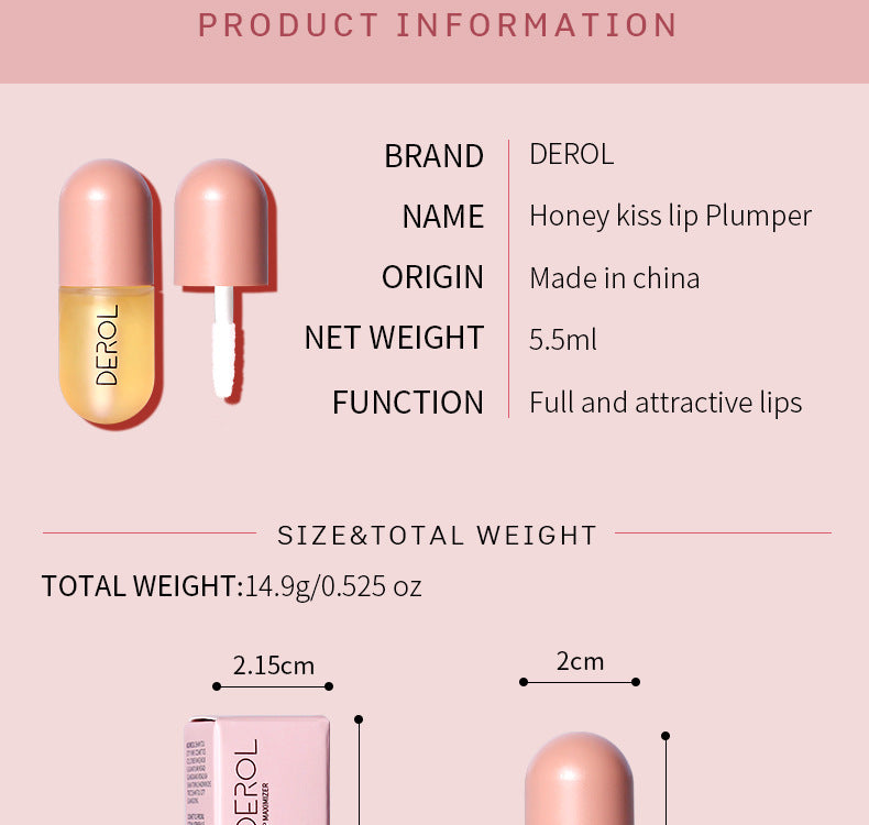 Day Night Instant Volume Lip Plumper Oil Clear Lasting Nourishing Repairing Reduce Lip Fine Line Care Lip Beauty Cosmetic