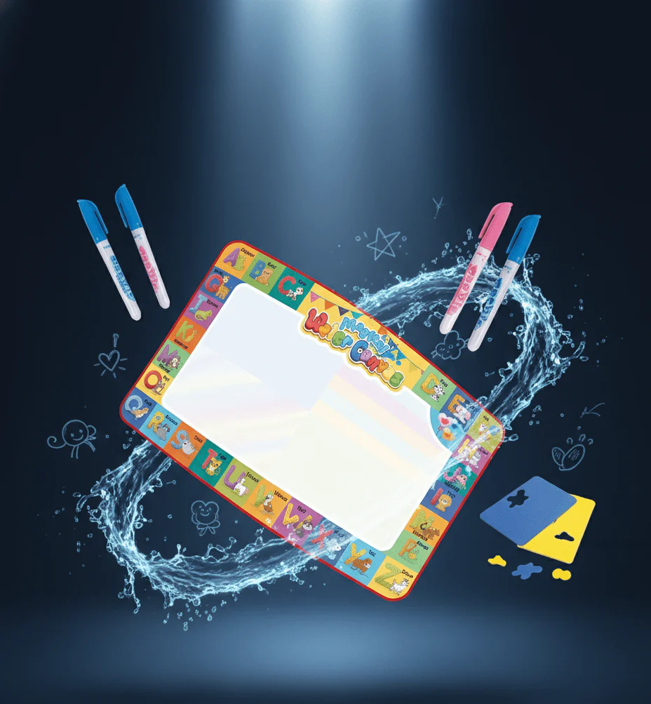 Magic Water Doodle Mat for Kids – Reusable Drawing & Painting Play Mat