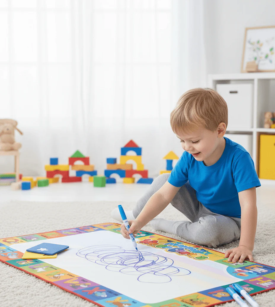 Magic Water Doodle Mat for Kids – Reusable Drawing & Painting Play Mat
