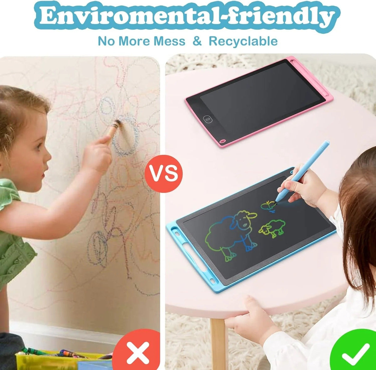 LCD Writing Tablet (Kids Drawing Pad)
